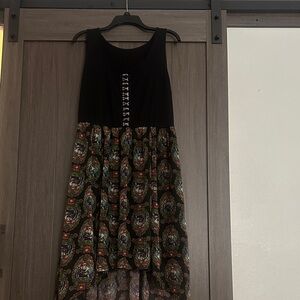 Euc Snow White evil queen hi low hem corset tank Dress size 2x